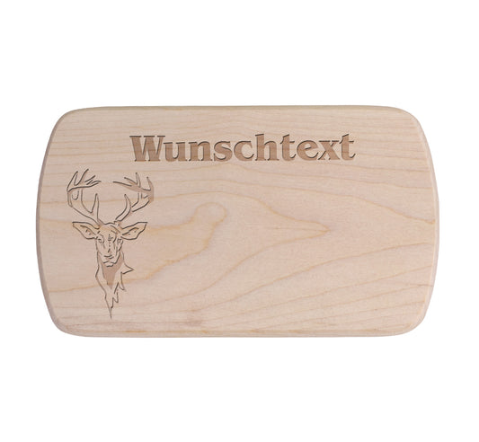 Ahorn Frühstücksbrettchen - Hirsch