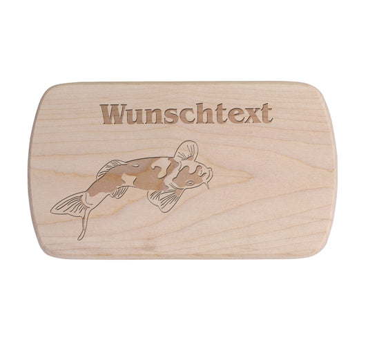 Ahorn Frühstücksbrettchen - Fisch - Koi 2