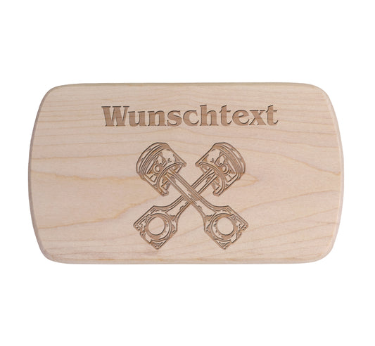 Ahorn Frühstücksbrettchen - Zylinder - Kolben