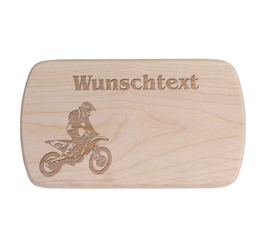 Ahorn Frühstücksbrettchen - Motorrad - Motocross 2