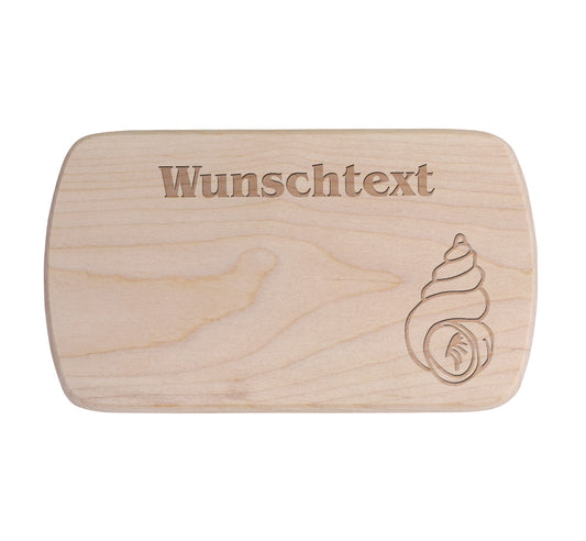 Ahorn Frühstücksbrettchen - Muschel 3