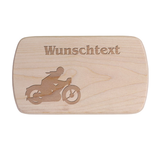Ahorn Frühstücksbrettchen - Motorrad - Oldtimer 1
