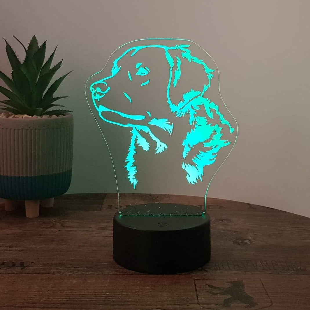 LED Lampe Hund - Golden Retriever