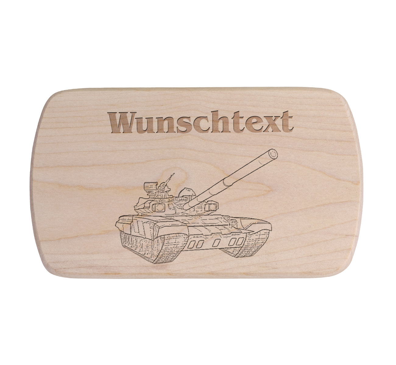 Ahorn Frühstücksbrettchen - Panzer