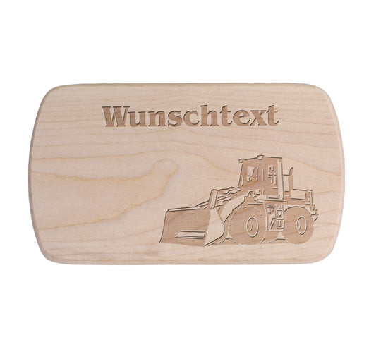 Ahorn Frühstücksbrettchen - Radlader