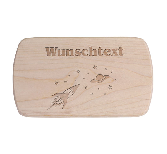 Ahorn Frühstücksbrettchen - Rakete