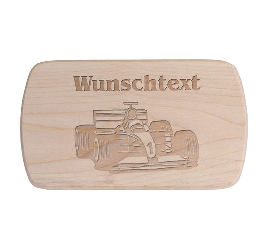 Ahorn Frühstücksbrettchen - Rennwagen 3
