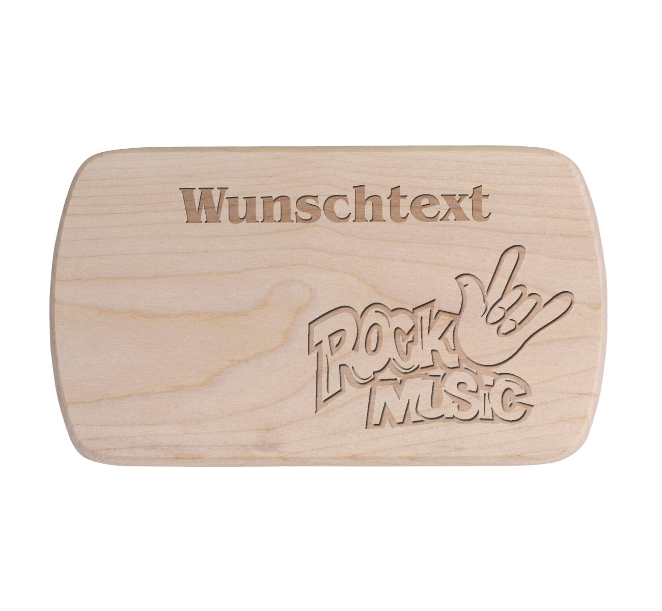 Ahorn Frühstücksbrettchen - Rock music
