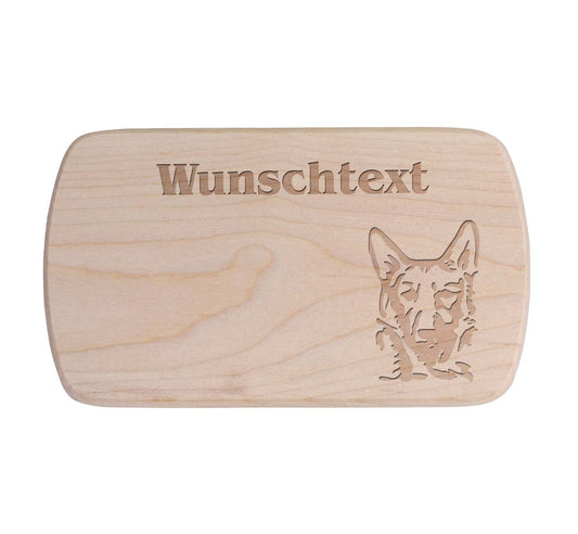 Ahorn Frühstücksbrettchen - Schäferhund 1
