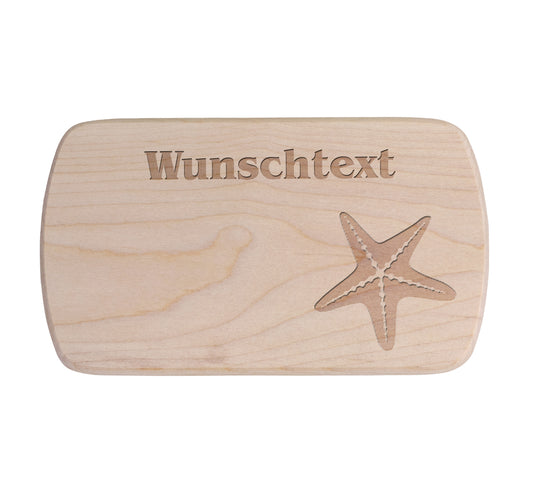 Ahorn Frühstücksbrettchen - Seestern