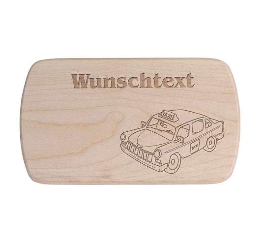 Ahorn Frühstücksbrettchen - Taxi