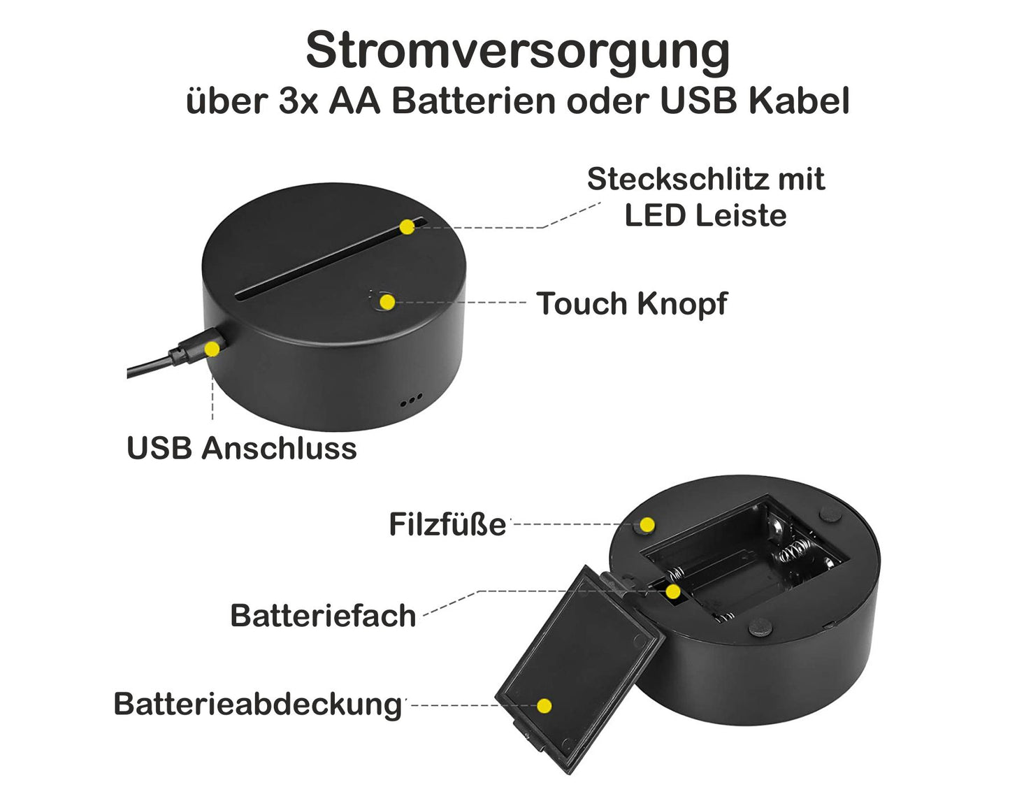 LED- Namenslampe / Buchstabe "F"