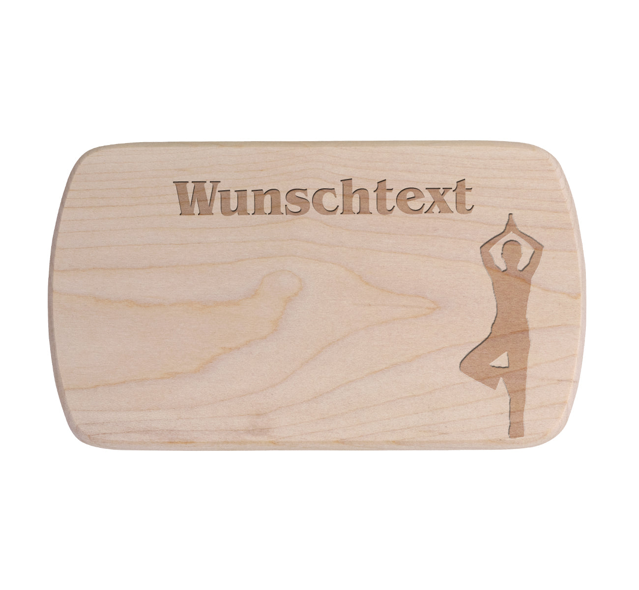 Ahorn Frühstücksbrettchen - Yoga